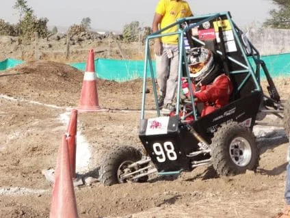 On-track performance at BAJA SAE Indore.