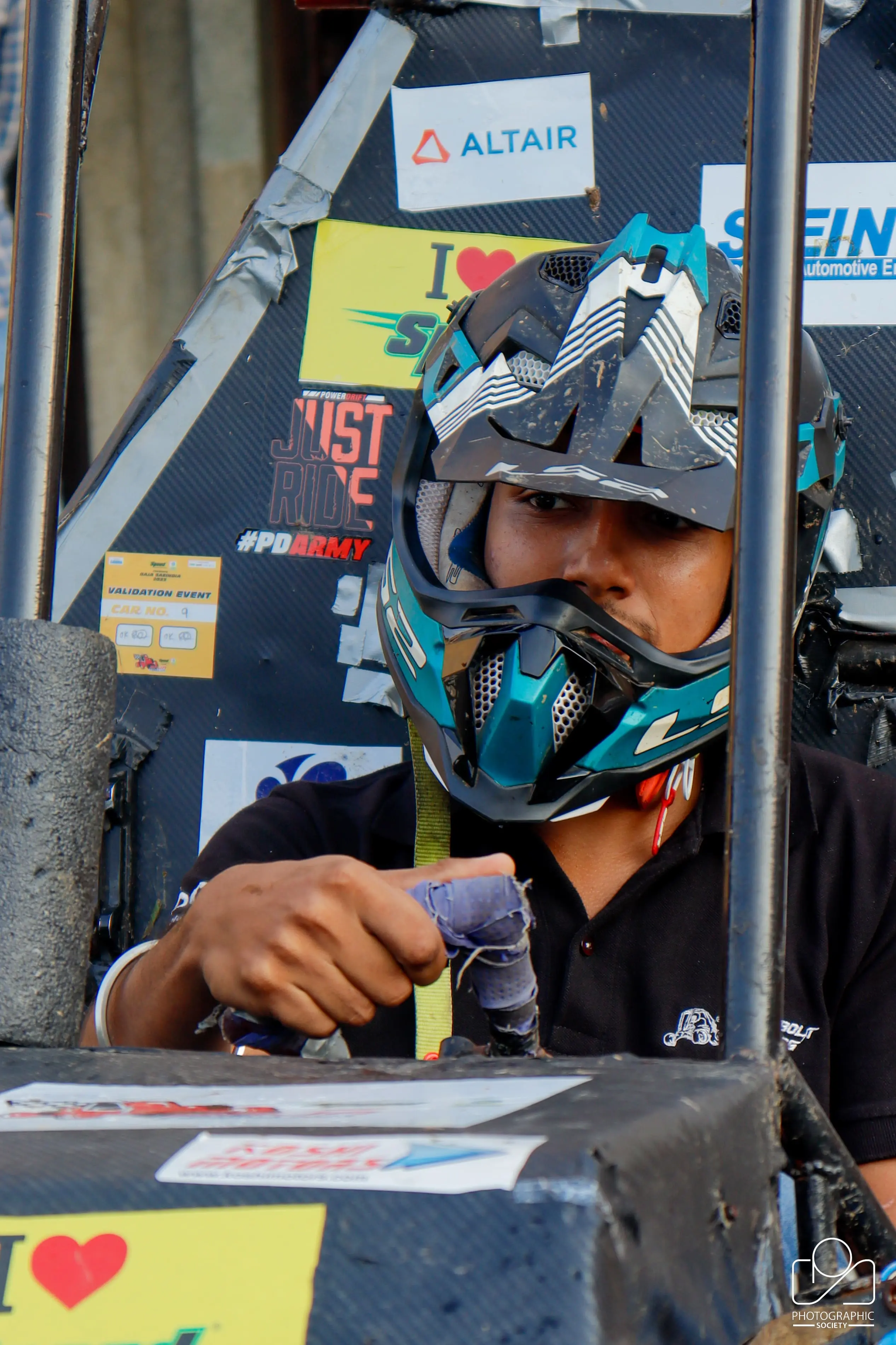 ATV driven by teammates of Team Firebolt Racing